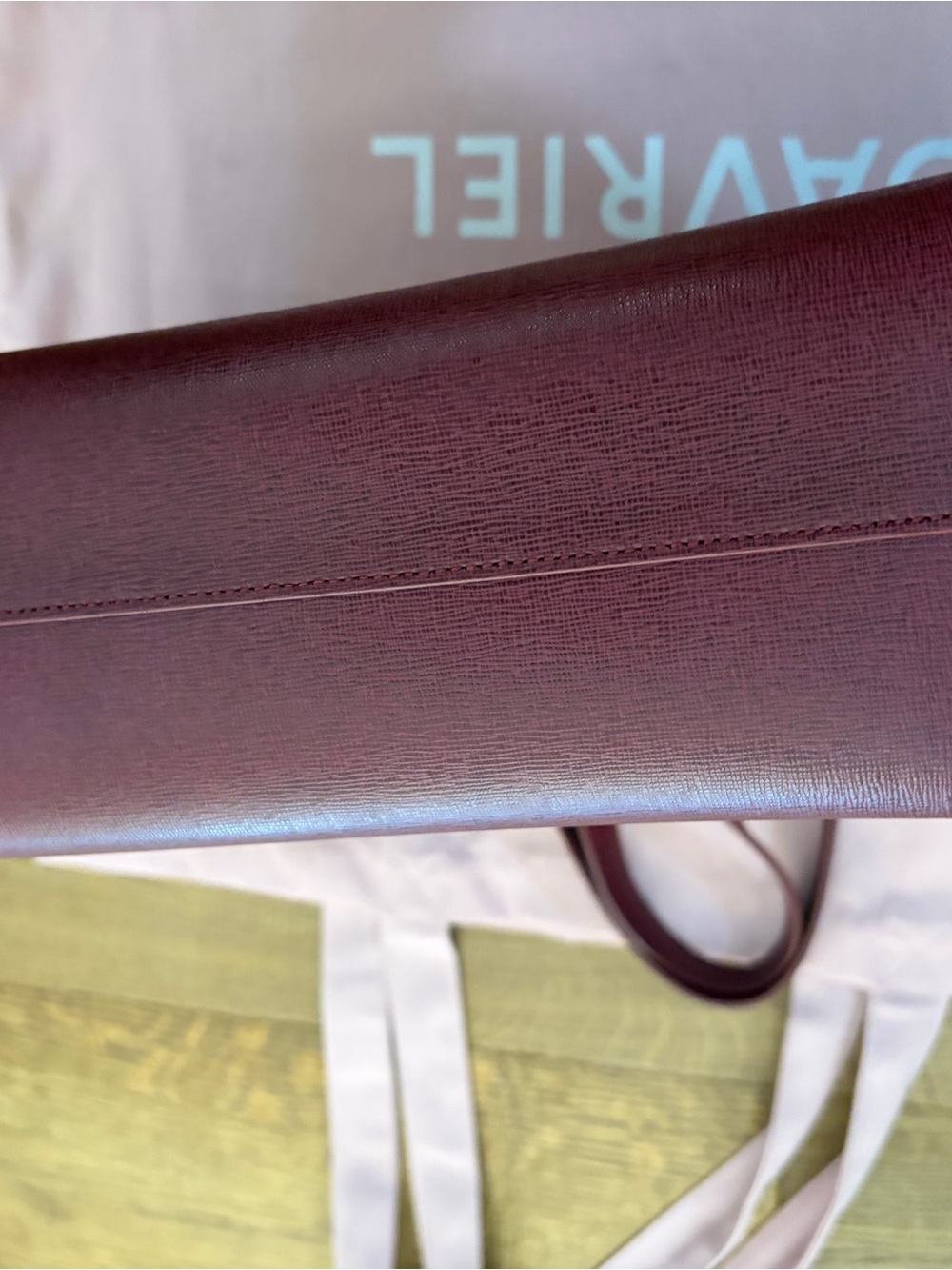 Mansur Gavriel Burgundy Leather Tote - Picture 6 of 6